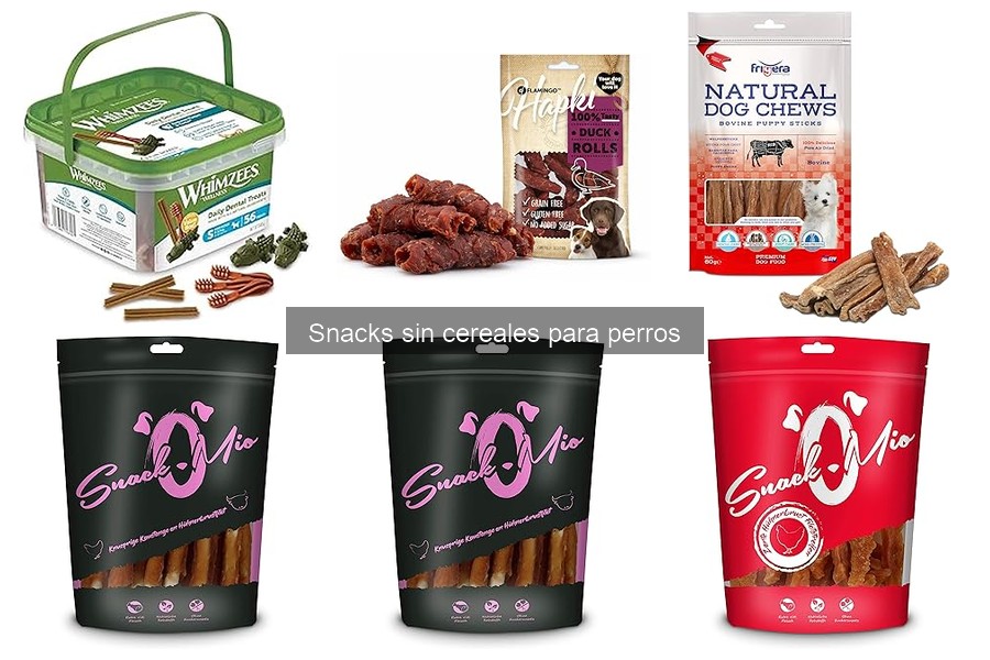 ¿Qué son los snacks sin cereales para perros?