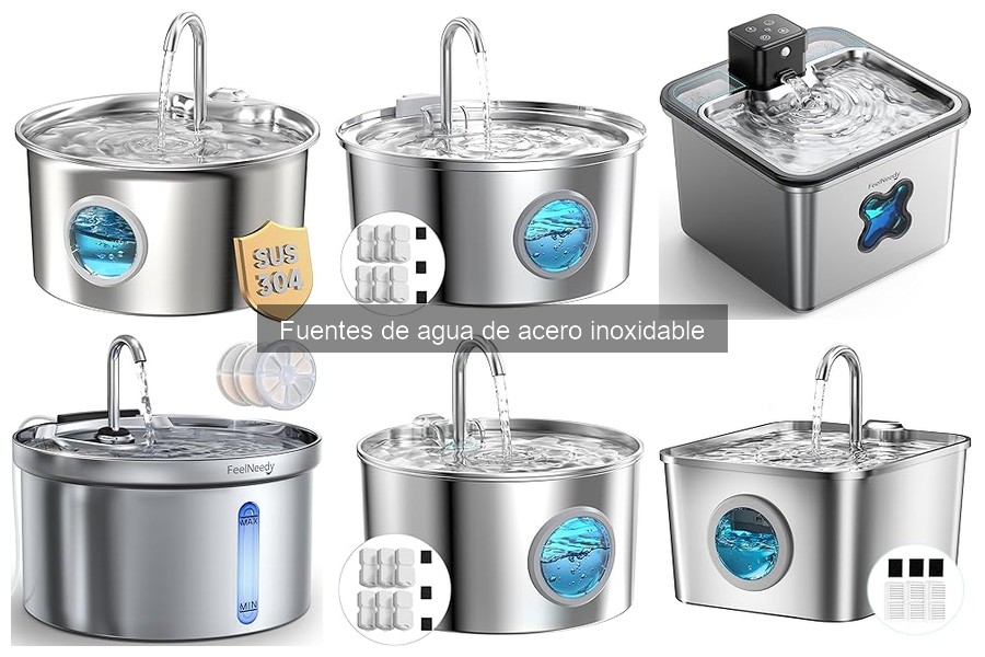 ¿Qué tamaño de fuente de agua de acero inoxidable necesito?