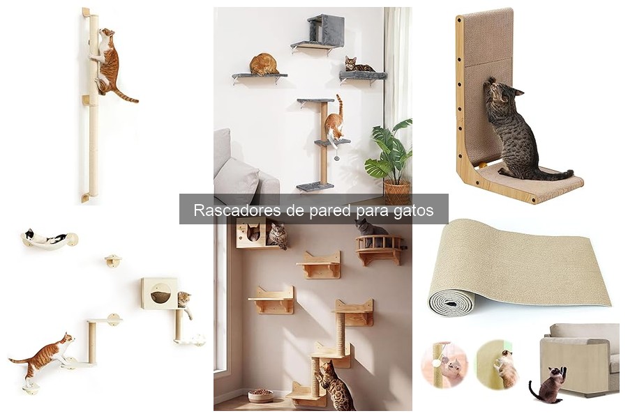 Rascadores de pared para gatos en espacios reducidos