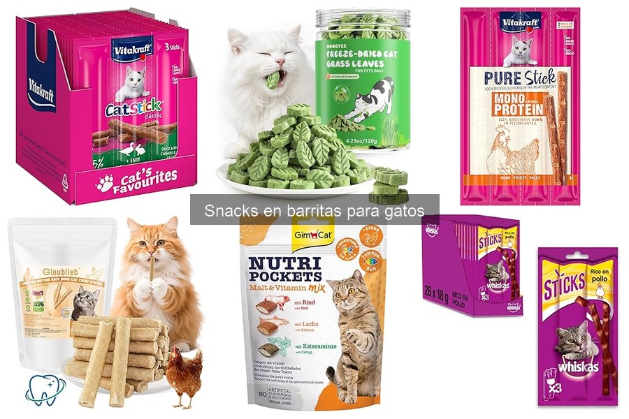 Recetas fáciles de snacks en barritas para gatos en casa