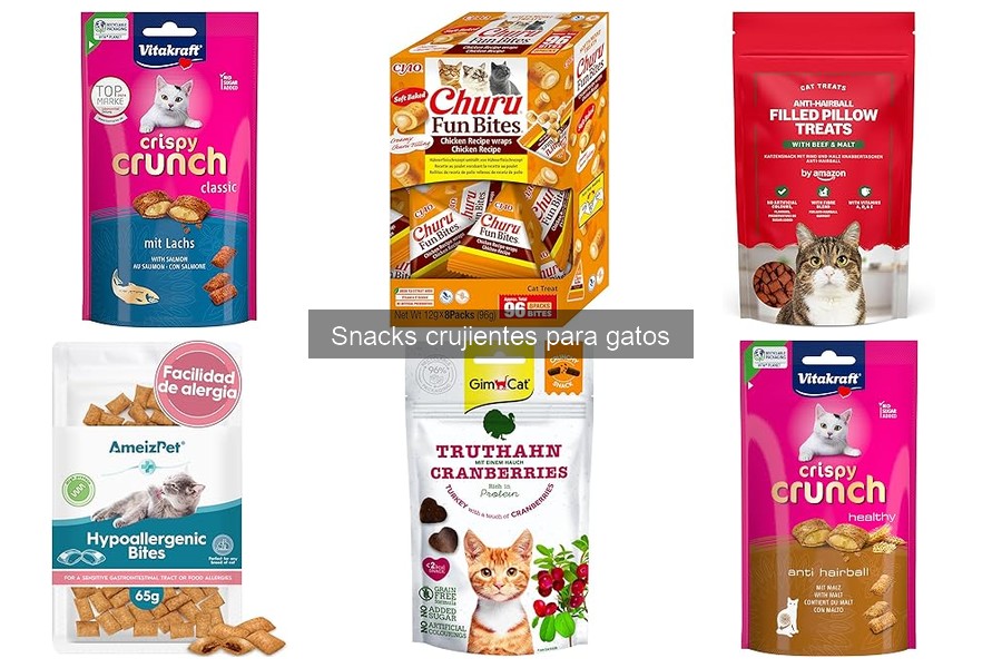Snacks crujientes para gatos con problemas de piel: guía de compra