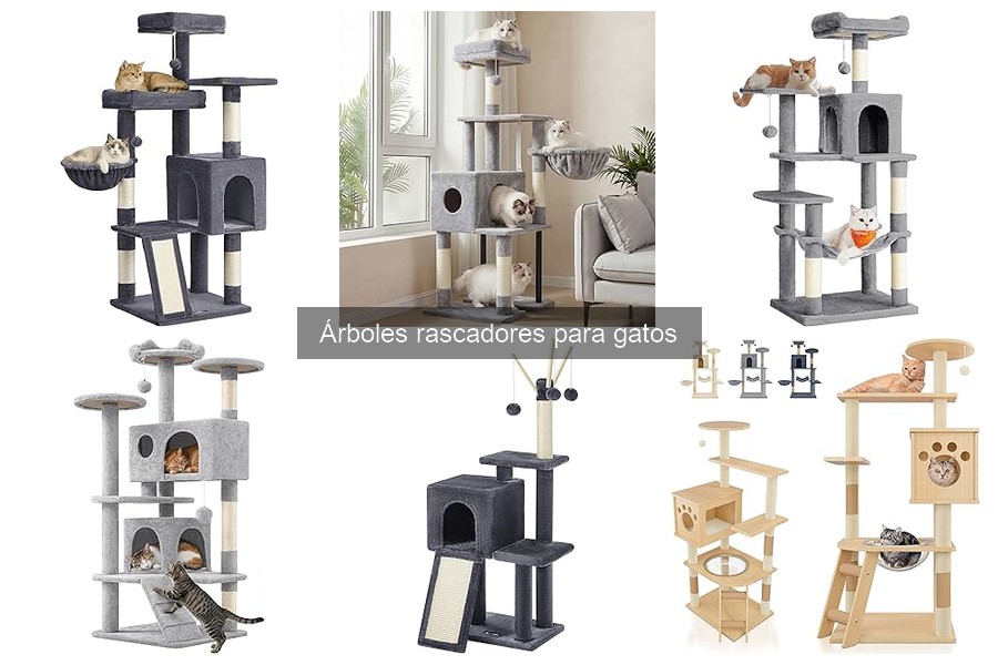 Tipos de árboles rascadores para gatos: elige el mejor