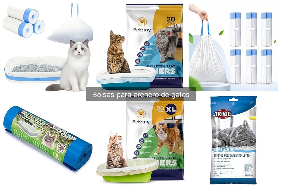 Tipos de bolsas para arenero de gatos: Guía completa