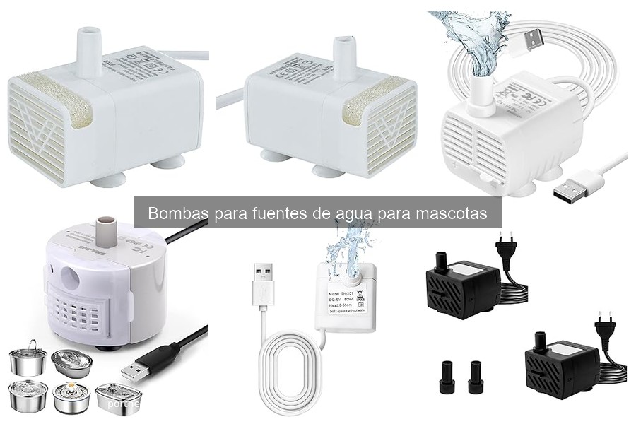 Tipos de Bombas para Fuentes de Agua para Mascotas